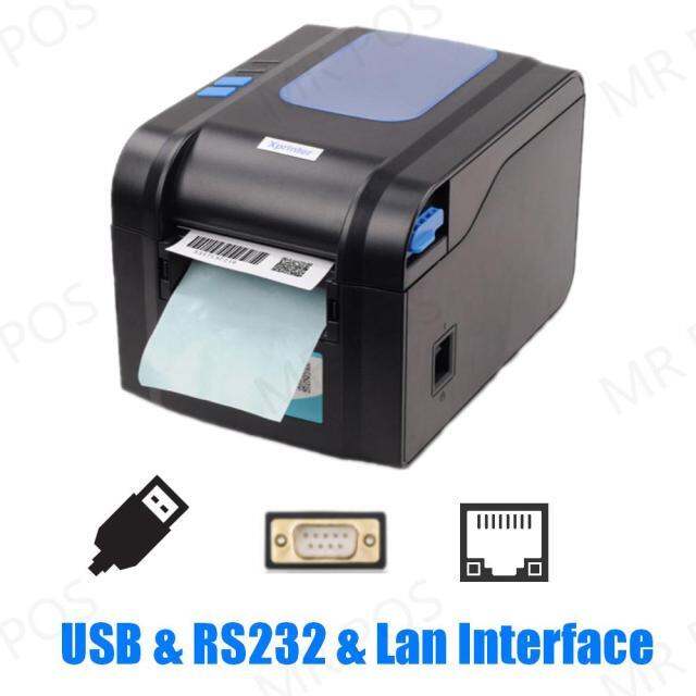 Xprinter Xp 370b 20 80mm Pos Thermal Receipt Label Dual Purpose Printer Usb Sticker Printer 