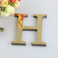Blackgoldsilver 15cm 3d Mirror Letters Wall Stickers For Logo Name Alphabet Wedding Letters English Luminous Wall Home Decor