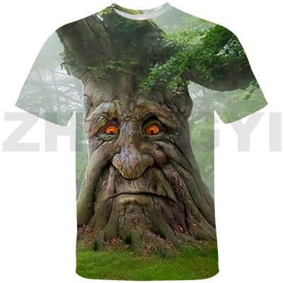 เกมตลก Wise Mystical Tree 3D เสื้อยืดวัยรุ่นขนาดใหญ่ T เสื้อแฟชั่น Street เสื้อผ้า Top Anime Graphic เสื้อ T สั้น tees