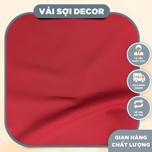 Vải đỏ cờ chống nhăn nhàu ( khổ vải 1,6) | Lazada.vn