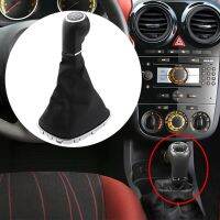 5 Speed Gear Shift Knob Gaitor Boot Manual PU Leather + Plastic For Opel Vauxhall Corsa D S07 E X15