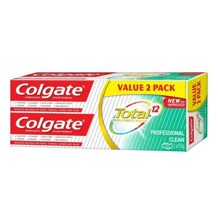 Colgate Total 12 Hour Protection (150g x 2) - 5 Variants | Lazada