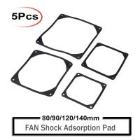 ┋☃✟ 5pcs 80mm 92mm 120mm 140mm Anti-vibration Silicon Fan Gasket Noise Reducing Silencer Gasket Pad For PC Computer Case Fan