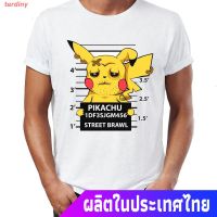 Terdiny Pokemon Mens T-shirts 100% Cotton Short Sleeve T-shirts Printed Pikachu Pokemon Pokemon Popular T-shirts