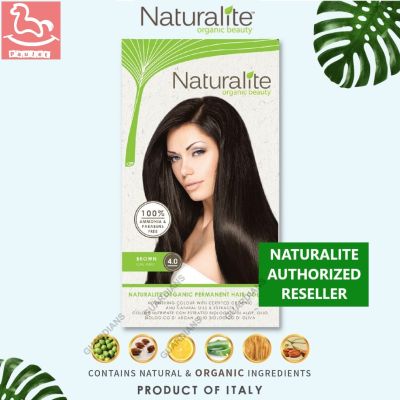 ยาย้อมผม ครีมเปลี่ยนสีผมออร์แกนิค เนเชอรัลไลท์ NATURALITE ORGANIC - 4.0 BROWN (***NO PARABENS, NO RESORCINOL, NO AMMONIA, NO PPD)**