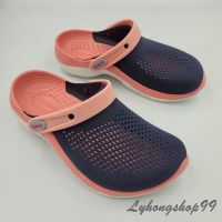 รองเท้าลำลอง Crocs LiteRide 360 Clog (สีกรม/ชมพู)