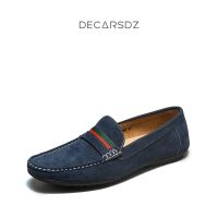 รองเท้าโลฟเฟอร์ DECARSDZ สำหรับผู้ชายสบายๆ Sepatu Slip On คุณภาพสูงรองเท้าระบายอากาศชายรองเท้าส้นเตี้ยสำหรับใส่ขณะขับรถแบรนด์