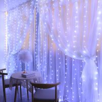 3M LED Fairy Lights Garland Led Festoon Curtain Lamp Remote Control USB Curtains String Lights Christmas Decoration for Home