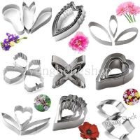 【Ready Stock】 ♗ C14 Stainless Steel Flower Shaped Biscuit Mold Leaf Design Cookie Cutter Fondant Modeling Tool DIY Cake Decor Mould Kitchen Baking Molds