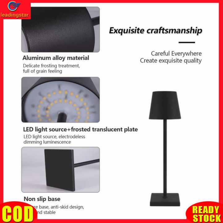 leadingstar-rc-authentic-cordless-table-lamp-2000mah-rechargeable-battery-led-desk-lamp-3-colors-stepless-dimming-3w-touch-switch-for-bedroom-couple-dinner-desk-terrace