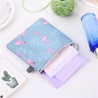 Sanitary Napkin Bag Cute Cotton Fabric Coin Money Storage Bags Women Small Cosmetic Lipstick Make Up Credit Card Organizer Case