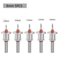 ชุดบิตเราเตอร์สำหรับงานไม้ Hss ก้านยาว8มม. 5ชิ้นเครื่องตัดมิลลิ่งอุปกรณ์ถอนสกรูการรื้อถอน