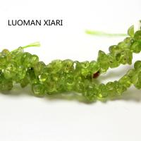 Wholesale Irregular Gravel Shape 5 8 mm Olivine Peridot Natural Stone Beads For Jewelry Making DIY Bracelet Necklace Stand 15 39; 39;