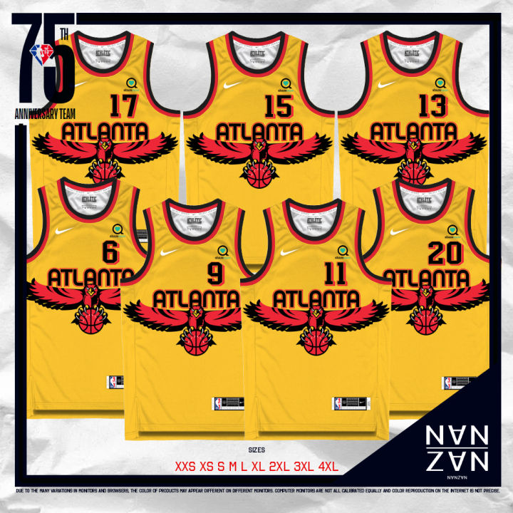 NANZAN City Edition NBA Atlanta Hawks Trae Young Jersey 2022 Full  Sublimation Premium Dryfit