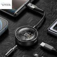 LFYE5L แบบ2-in-1 อะแดปเตอร์ชาร์จ USB C ถึง3.5มม. Pd 3.0 60W ตัวแยกการชาร์จอย่างรวดเร็ว ประเภท C ถึง AUX ฮับยูเอสบี สำหรับไมค์