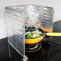 Foldable Gas Stove Wind Shield Baffle Oil Splash Screen Cover Anti Splatter Plates Cooker BBQ Covers Stove Wind Shield