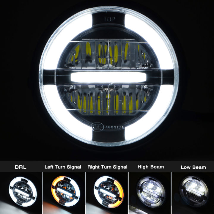 ใหม่ร้อน7-รถจักรยานยนต์-led-ไฟหน้าไฟต่ำสูง-drl-ไฟวิ่งกลางวัน12โวลต์สำหรับฮอนด้าคาวาซากิยามาฮ่าชัยชนะ-cafer-เหนื่อยหอบ