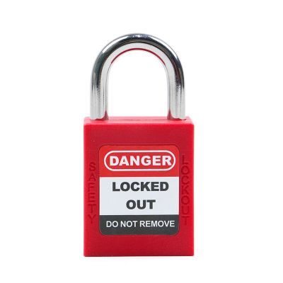 【No-profit】 R&amp;D Beddings กุญแจสายยูกุญแจล็อคเพื่อความปลอดภัยห่วงเหล็กความปลอดภัยทางวิศวกรรมล็อคพร้อมกุญแจล็อคเพื่อแยกพลังงาน