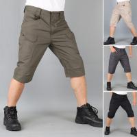 HOT★Tactical Shorts Men Straight Multi-pocket Waterproof Military Shorts Male Outdoor Sports Cargo Shorts Mens Jogger Streetwear