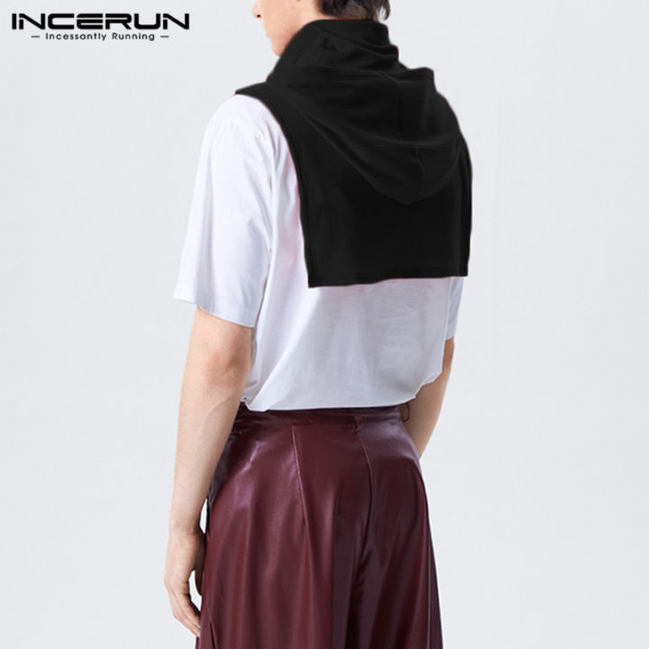 incerun-เสื้อยืดเสื้อฮู้ดแขนกุดผู้ชาย-เสื้อกั๊กมีฮู้ดเสื้อกล้ามลำลองเสื้อกล้ามเสื้อกล้ามเสื้อกล้ามเสื้อยืด-สไตล์ตะวันตก