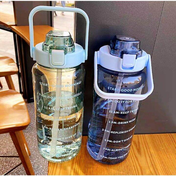 thumbler with straw 2 Liter Water Bottle Tumbler With Straw For Adult ...