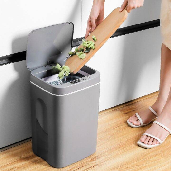 12-16l-smart-trash-can-automatic-flap-garbage-storage-box-electric-waste-bin-rechargeable-for-kitchen-bathroom-recycling-trash