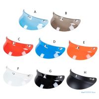 【LZ】﹉▣✻  3-snap capacete para lente de pico para sun shade escudo resistente ao desgaste para 3/4 motocicleta rosto aberto capacete viseira