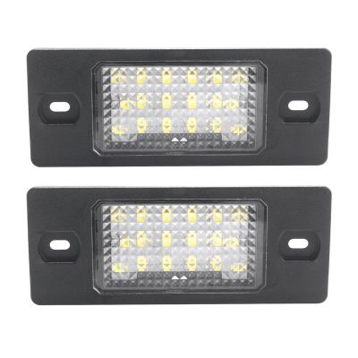 2Pcs No Error Led Number License Plate Light For Golf 5 Touring