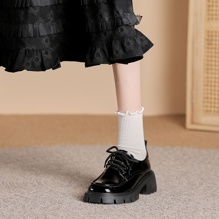 ผลิตภัณฑ์การจัดการข้อเสนอพิเศษ-2022-รองเท้าหนังขนาดเล็กฤดูใบไม้ผลิและฤดูร้อน-jk-หนังสดใสนักเรียนหญิงเกาหลีรุ่นย้อนยุคสไตล์อังกฤษ