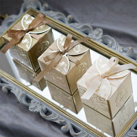 Elegance Tulips Gift Box wedding Favors Gifts For Guests Cardboard Boxes Candy Packing Box Birthday Baby Shower Party Decorate Gift Wrapping  Bags