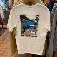 กล่องดนตรีอโรม่า☜Patagonia Pata พร้อมเสื้อยืดผู้ชายและผู้หญิง Elder Brother Organic Cotton Northwest Waters