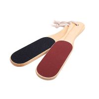 Pumice Wood Handle Double sided Foot Board File Dead Skin Calluses Foot Grinder Pedicure Tool Foot Skin Rubbing Foot Board