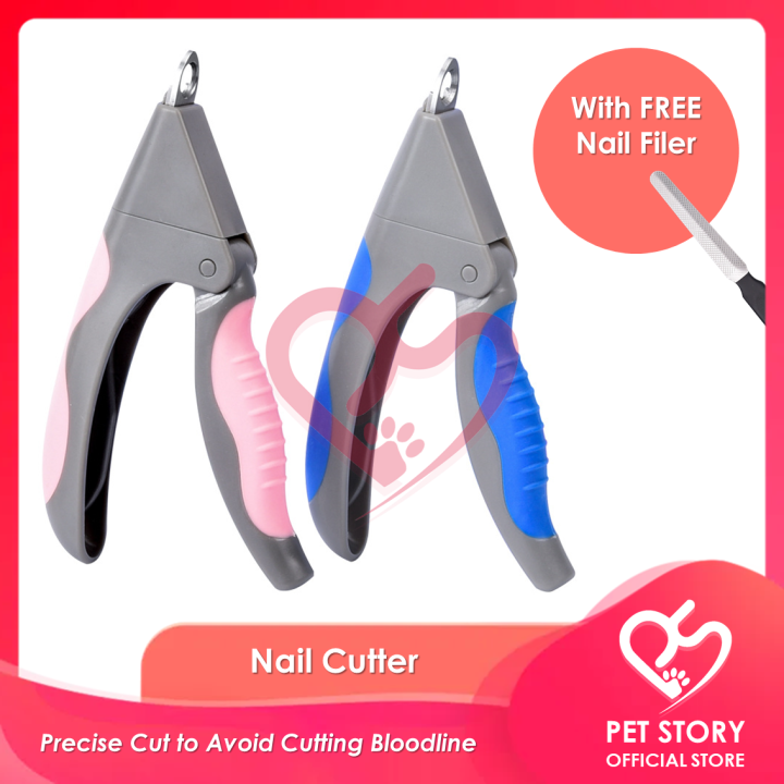 Pet Nail Cutter w/ Nail File Heavy Duty Cat Dog Nail Clipper Trimmer