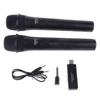 UHF USB 3.5mm 6.35mm Wireless Microphone Megaphone Handheld Mic with Receiver for Karaoke Speech Loudspeaker