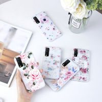 เคส VIVO Y12A Y12d Y12s Y20 Y20i Y20s g Y20sg Y21 Y21s Y21T Y30 Y30i Y33s Y50 โทรศัพท์กรณีออกแบบใหม่ดอกไม้รูปแบบกลับสำหรับ