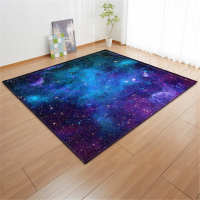 Modern Living room Carpets Anti-slip Flannel Floor Area Rug Baby Play Crawling 3D Universe Galaxy Planet Rugs for Bed Room Boys