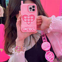 3D เคสซิลิโคนโทรศัพท์ตุ๊กตาบาร์บี้สำหรับ iPhone 14/13/12/11 Pro Max กล่องกันกระแทกฝาหลังรูปการ์ตูนแบบนิ่ม