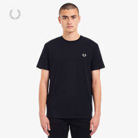 FRED PERRY เสื้อยืดผู้ชาย,เสื้อยืดแขนสั้นคอกลมลำลองหูข้าวสาลีเทรนด์ใหม่สำหรับฤดูร้อน M1600