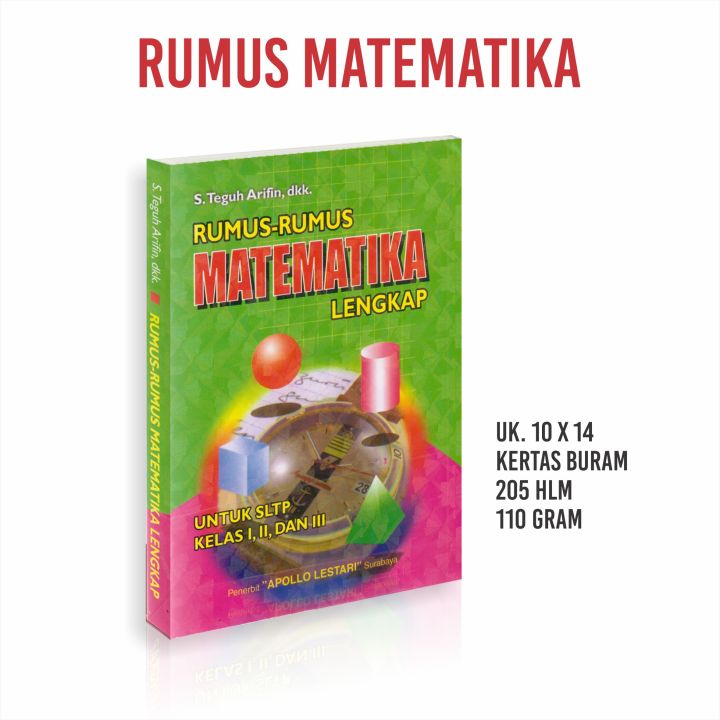 Buku Rumus Rumus Matematika Lengkap Sltp Kelas I Ii Iii Lazada