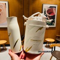 Starbuck 2022 Chinese Platinum Tiger Pattern Pure White Insulation Cup ที่มาพร้อมกับ Cup With Pattern Small Out Of The Street Cylinder Pouch Starbuck Tumbler Starbuck Stanley Starbuck Singapore