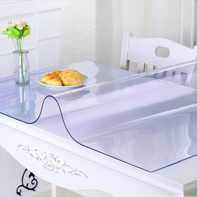 Soft Glass Protective Mat PVC Tablecloth Waterproof Transparent Table Protective Mat Coffee Table for Living Room Tablecloth