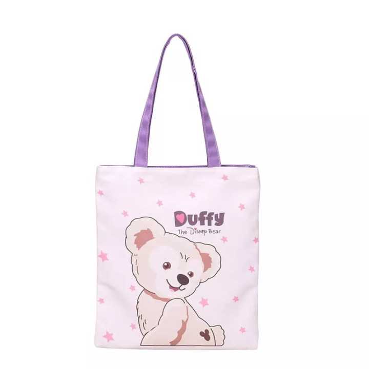 โซลาร์หมี-กระเป๋าทรงสี่เหลี่ยมมีหูหิ้วสะพายไหล่ผู้หญิง-bear-duffy-แฟชั่นเกาหลี