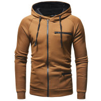 Slim Zipper Mens Casual Cardigan Hoodies Autumn Fleece Hoody Sweatshirts Winter New Running Jackets Sportswear S-3XL