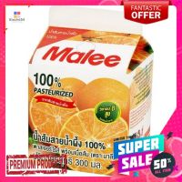 มาลีน้ำส้มสายน้ำผึ้ง100%พาสเจอไรส์300มลMALEE SAINAMPOEUNG ORANGE JUICE 100/300