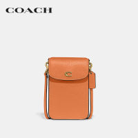 COACH กระเป๋าสะพายข้างผู้หญิงรุ่น Phone Crossbody สีส้ม CH815 B4UC8