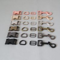 【YF】 1Set 15mm 20mm 25mm Webbing Metal D Ring Sider Tri-Glides Belt Buckle Snap Clip Hook For Pet Dog Collar Lobster Clasp Accessory