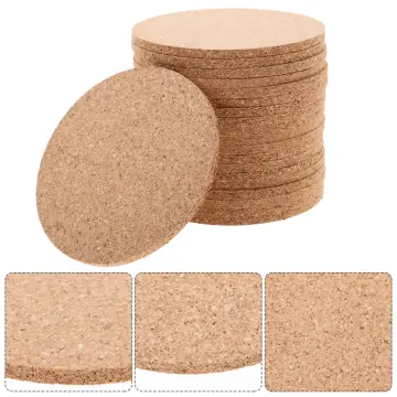 1Pcs Round Natural Cork Plain Coaster Coffee Tea Cup Mat Pad Heat