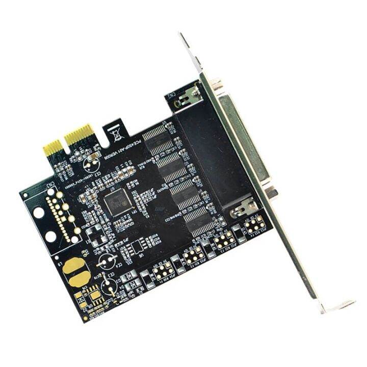 4-port-rs232-pci-สำหรับ-express-serial-card-pcie-to-db9-9pin-rs232ขยายเพิ่มการ์ด-pci-e-riser-asix-ax99100-c