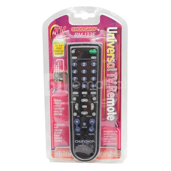 MQ TV Plus Remote Control & RM133E 133E Universal (For CRT OLD Model