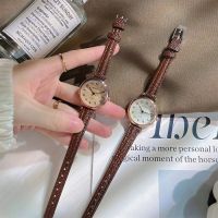 Forest style college style retro watch for women ins with simple temperament and good looks for middle and high school girls small and compact watch